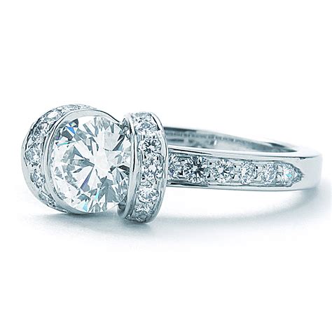 tiffany ribbon diamond ring